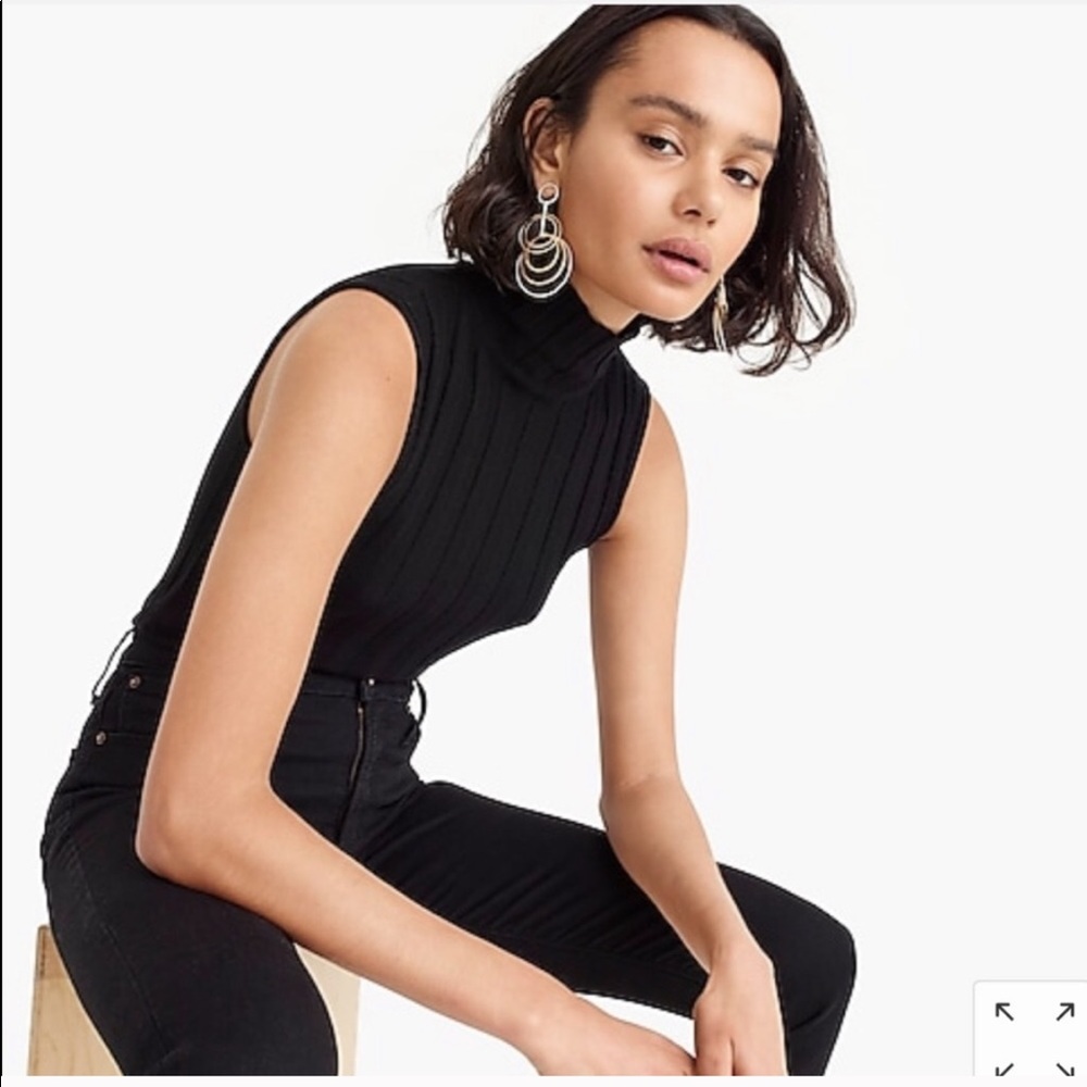NEW JCREW 365 Stretched Sleeveless Turtleneck